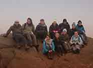 Staff and students on the 'Walk and Talks' weekend in the Peak District