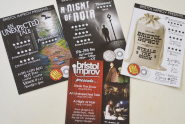 Bristol Improv's flyers for their shows at the Edinburgh Fringe