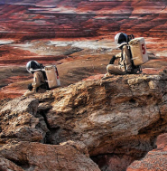 The Mars Desert Research Station, in the high-altitude desert of Utah