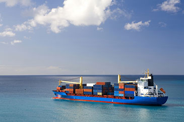 Image of a container ship