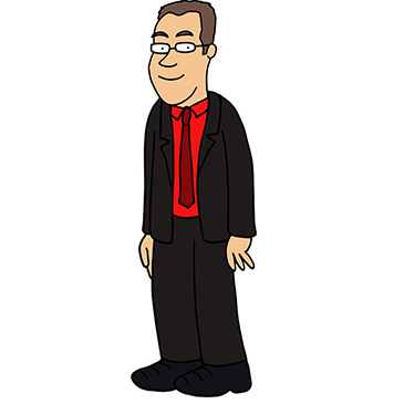 Image of the cartoon of Professor Rich Pancost
