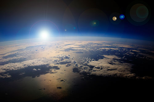 Image of sunrise over the Earth