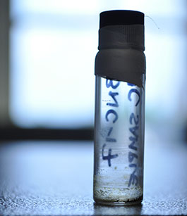 Image of a vial containing 5,000 year old lipid extracted from Late Neolithic pot © Jessica Smyth 
