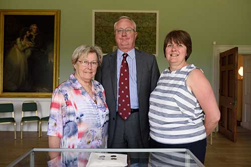 Image of Geraldine Menez, Professor Sir Eric Thomas and Jo Elsworth with the silver tickets 