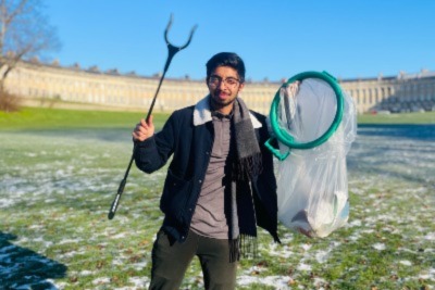 Indian activist picks up 360kg of rubbish during 30-city UK ‘plogging’ challenge –  – University of Bristol – All news