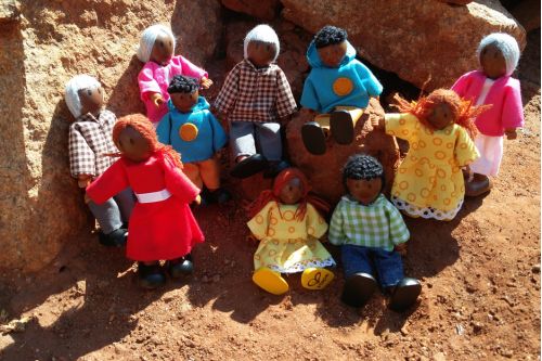 Family dolls used in the research in Tanzania 
