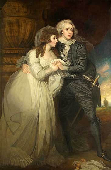 Anne Brunton and Joseph Holman as Romeo and Juliet, by Mather Brown (1761-1831)