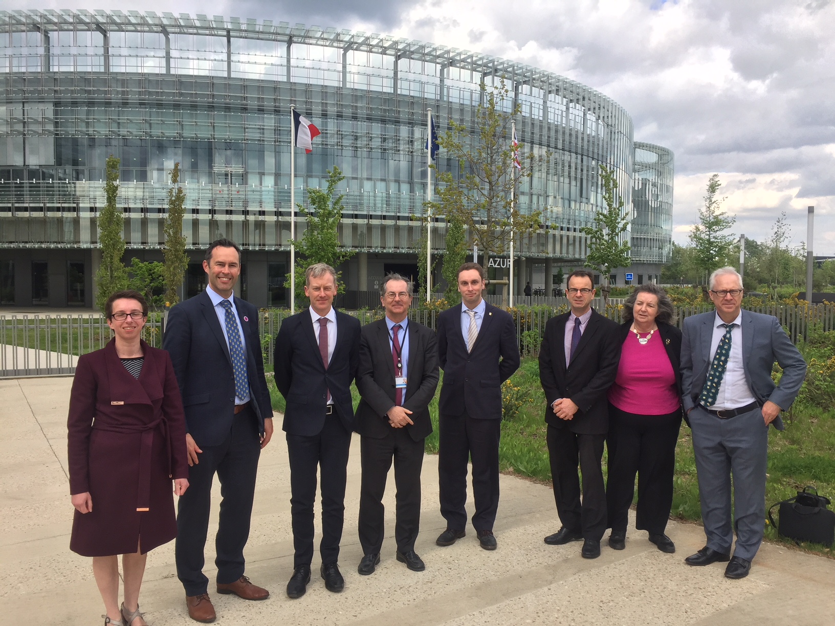Bristol visit to EDF Lab Saclay -delegation photo