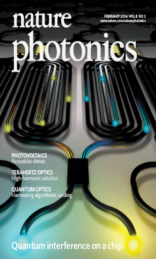 Nature Photonics cover February 2014