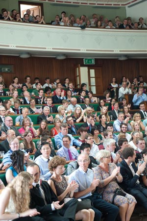 School of Physics prizegiving 2014, in the Tyndall Lecture Theatre
