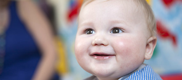 Image of baby smiling, Children