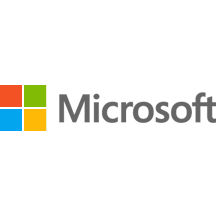 microsoft logo in gray with coloured boxes