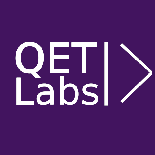Quantum Engineering Technology (QET) Labs logo, go to the website.