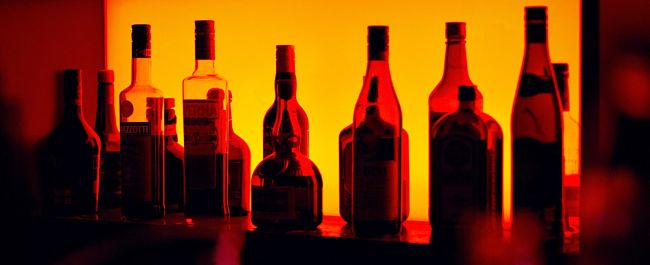 picture of bottles of alcohol
