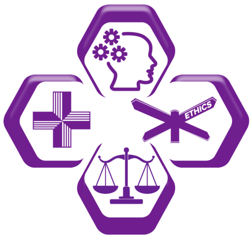 BABEL Cloverleaf representing four areas: best interests in healthcare ethics, healthcare law, empirical bioethics and theory, practice and relation.