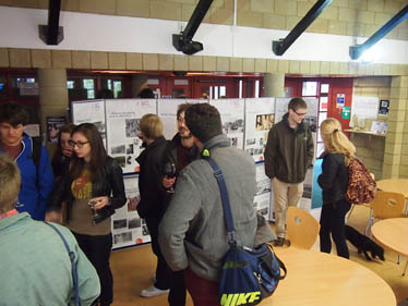 Students enjoy the exhibition