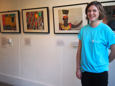 Student volunteer at Year Abroad Photographic Exhibition